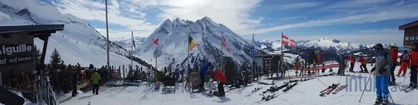 Ośrodek narciarski w Alpach