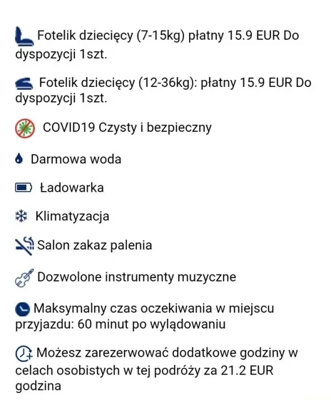 Fragment listy opcji zlecenia - transferu.